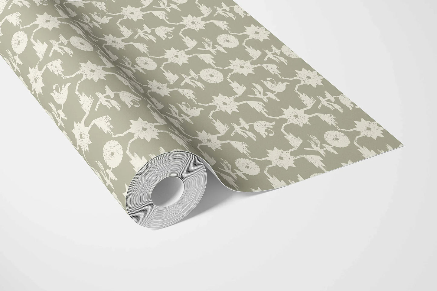 Wild Bloom Wallpaper - Olive Thicket