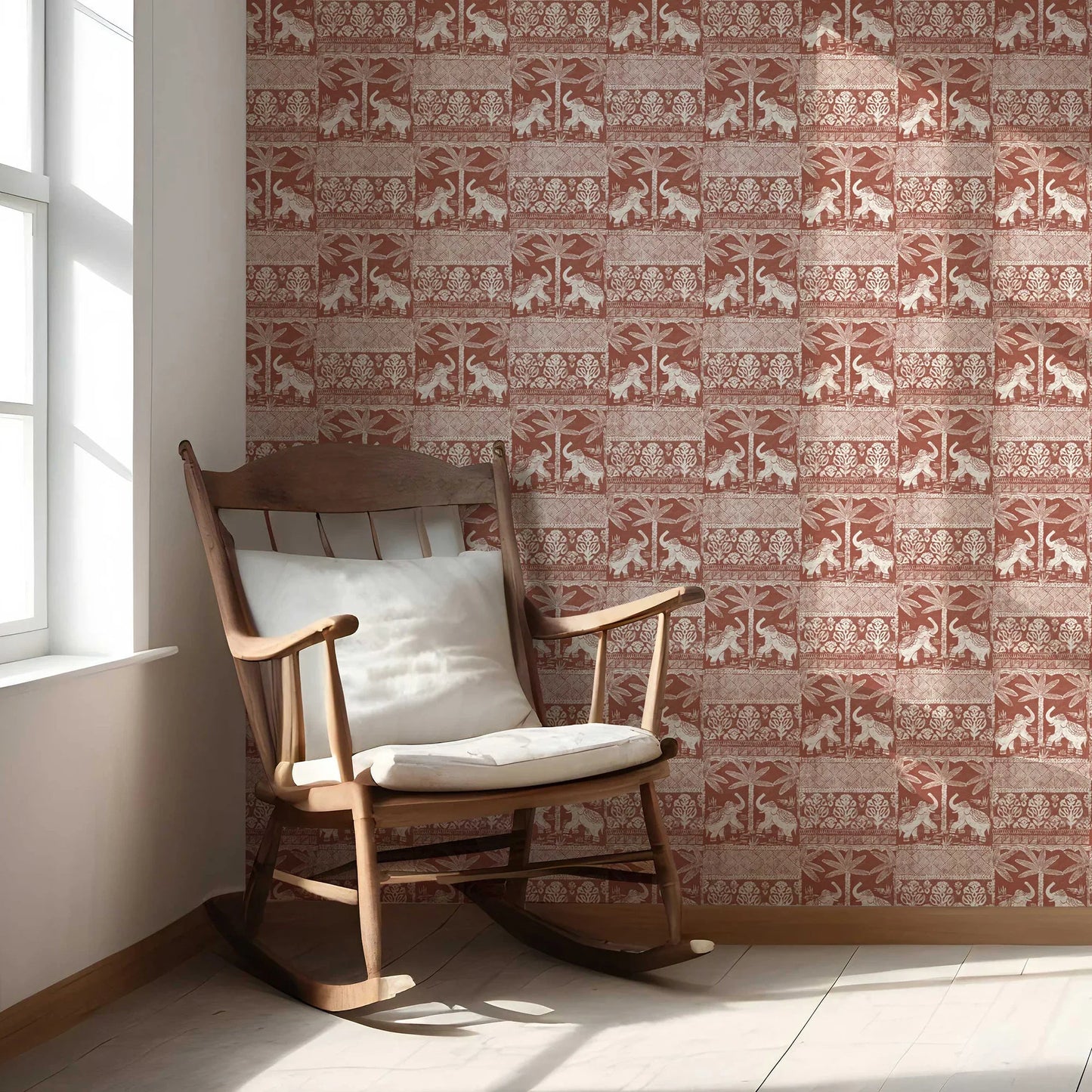 Elephant Grove Wallpaper - Terracotta Trail