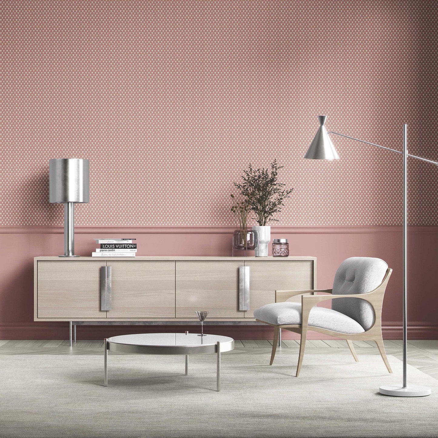 Jaipur Jaal Wallpaper - Blush Pathway