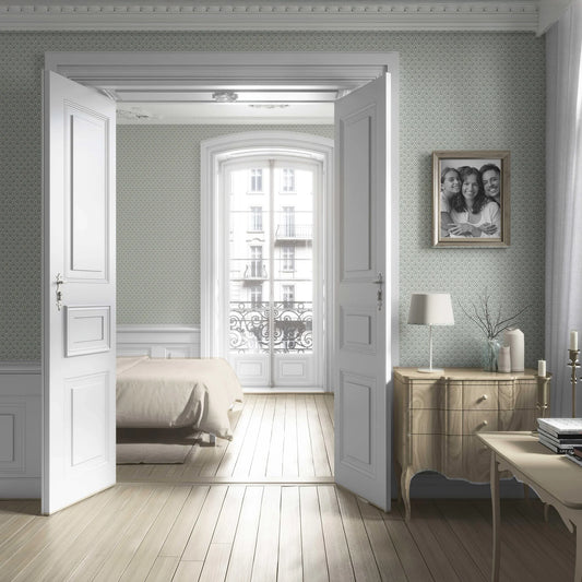 Haveli Harmony Wallpaper - Glacier Mist