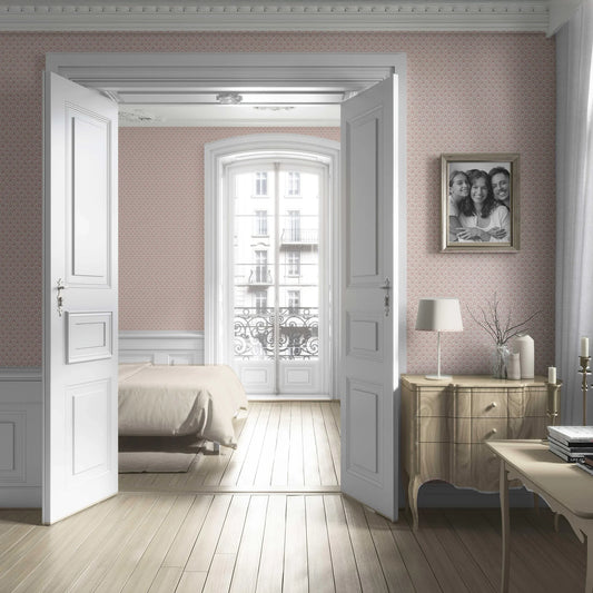 Haveli Harmony Wallpaper - Muted Rose