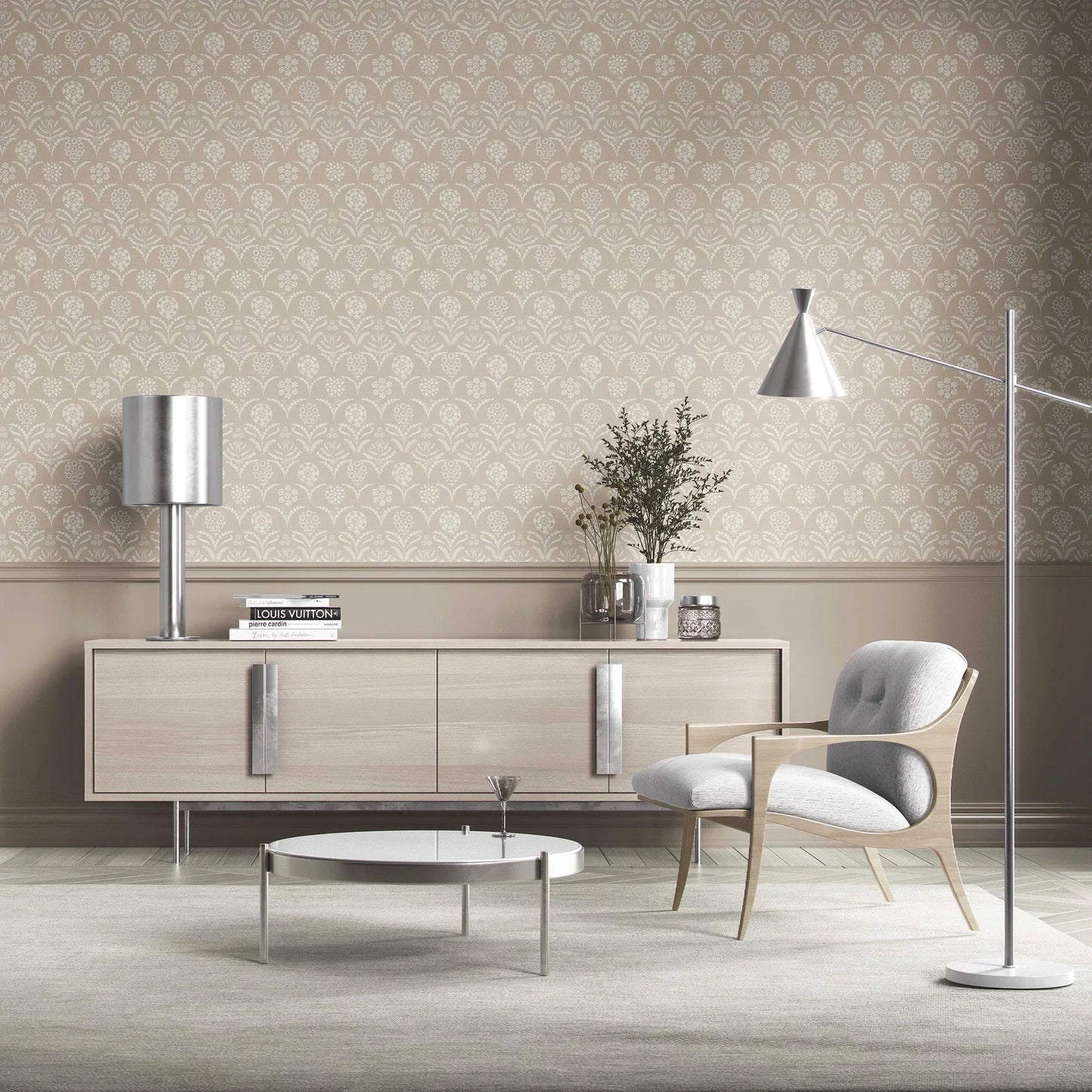 Gulistan Wallpaper - Pebble Mist