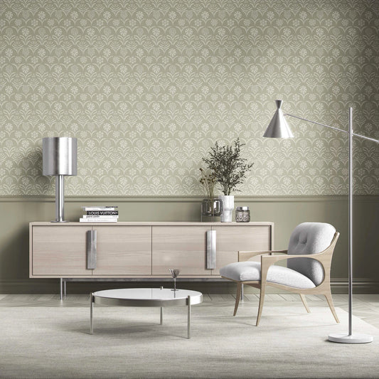 Gulistan Wallpaper - Olive Dust