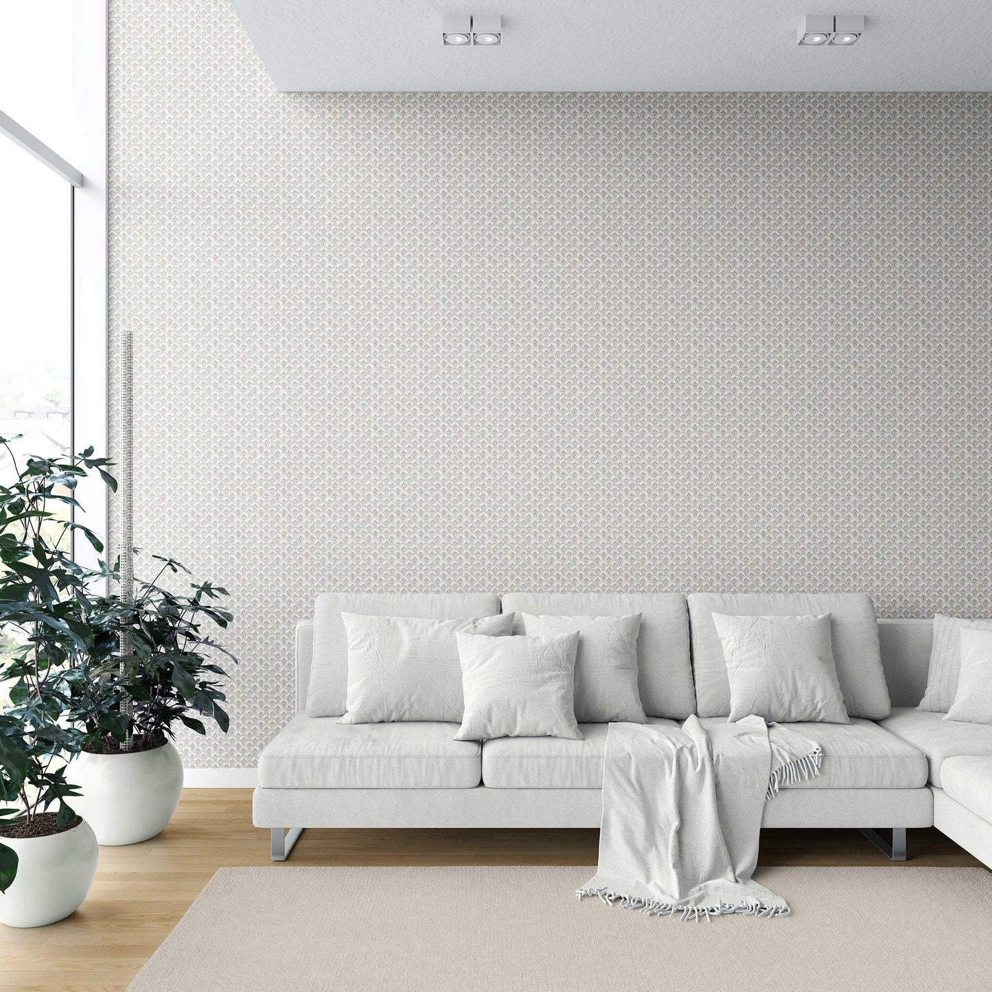 Regal Scallop Wallpaper - Sand Drift