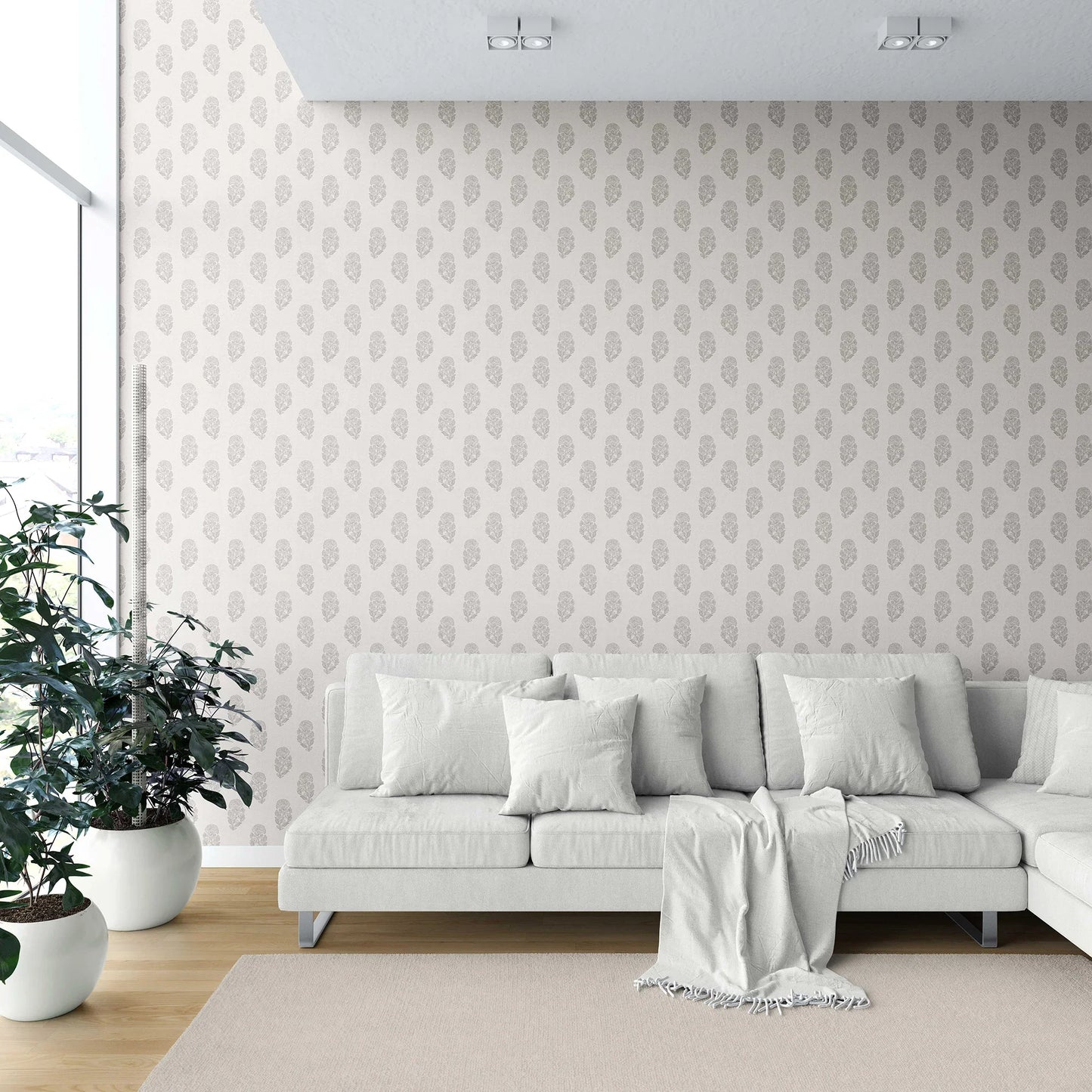 Paisley Grove Wallpaper - Stone Bloom