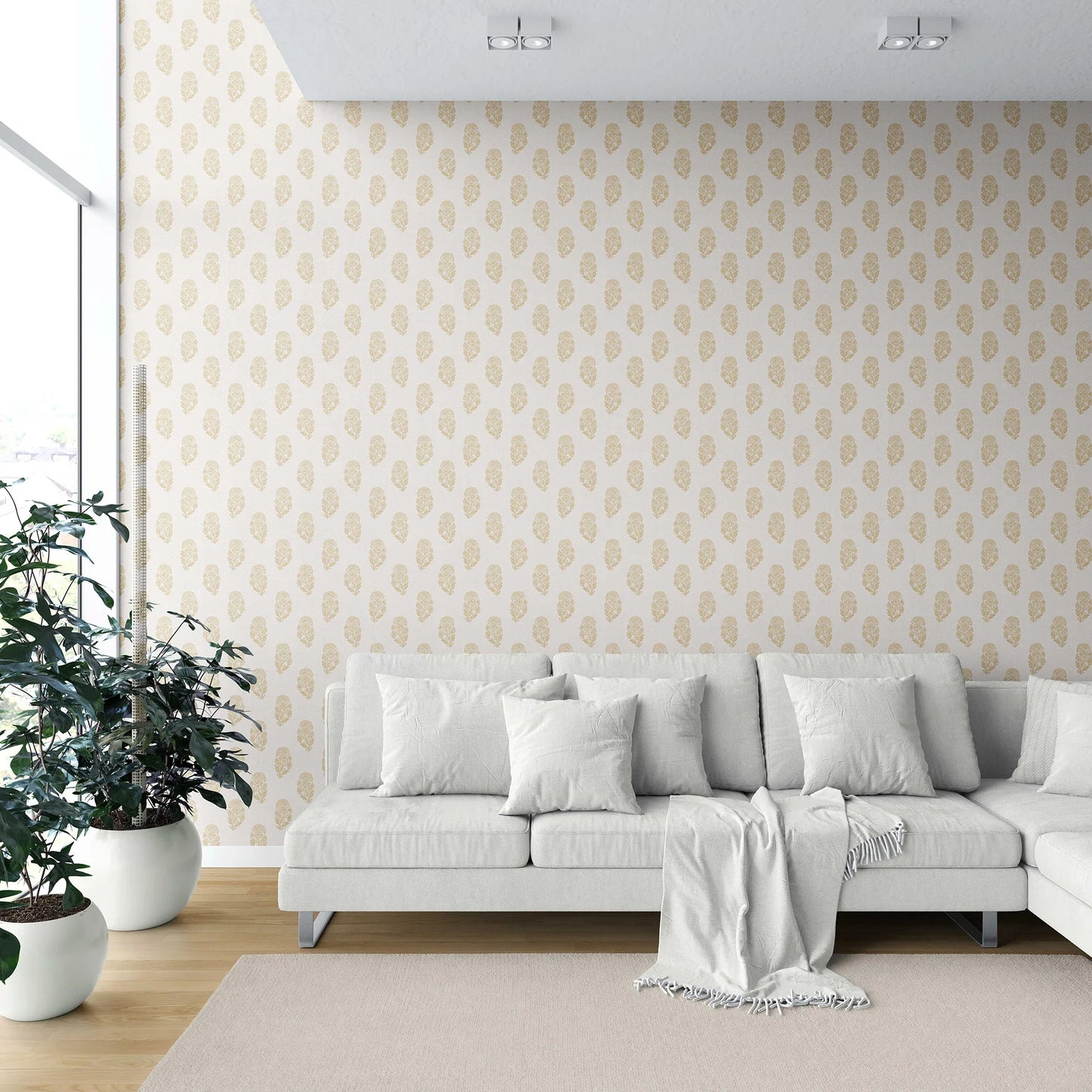 Paisley Grove Wallpaper - Golden Bloom
