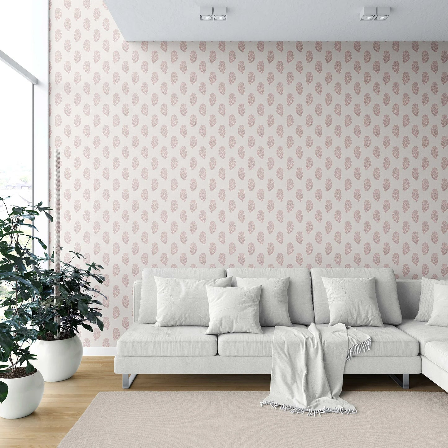 Paisley Grove Wallpaper - Rose Bloom