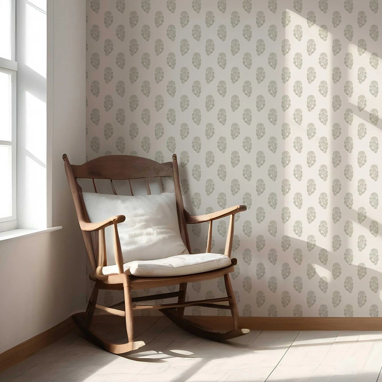 Paisley Grove Wallpaper - Olive Bloom