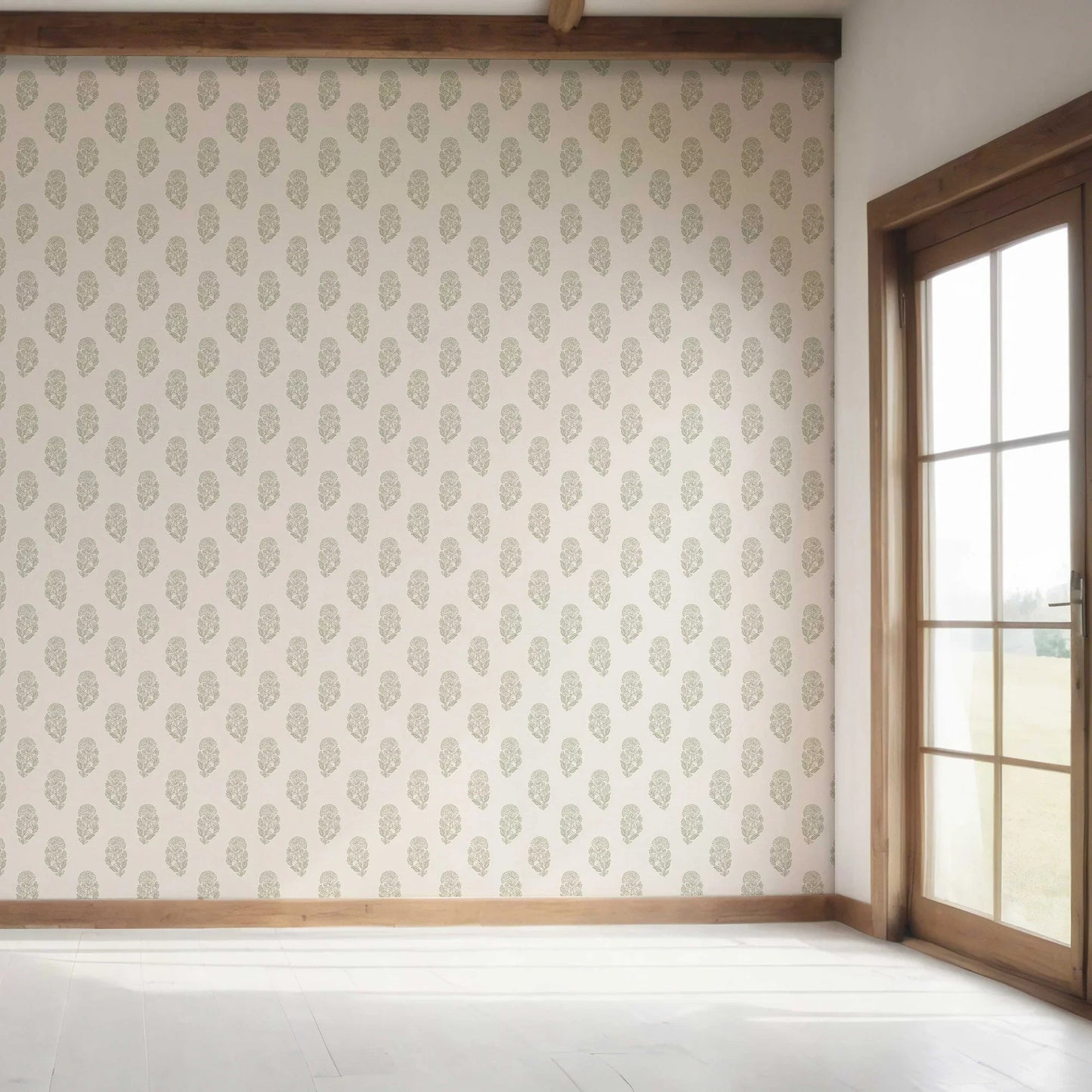 Paisley Grove Wallpaper - Olive Bloom