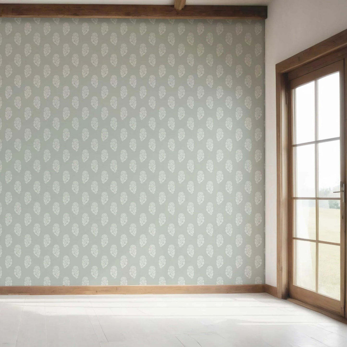 Paisley Grove Wallpaper - Misty Bloom