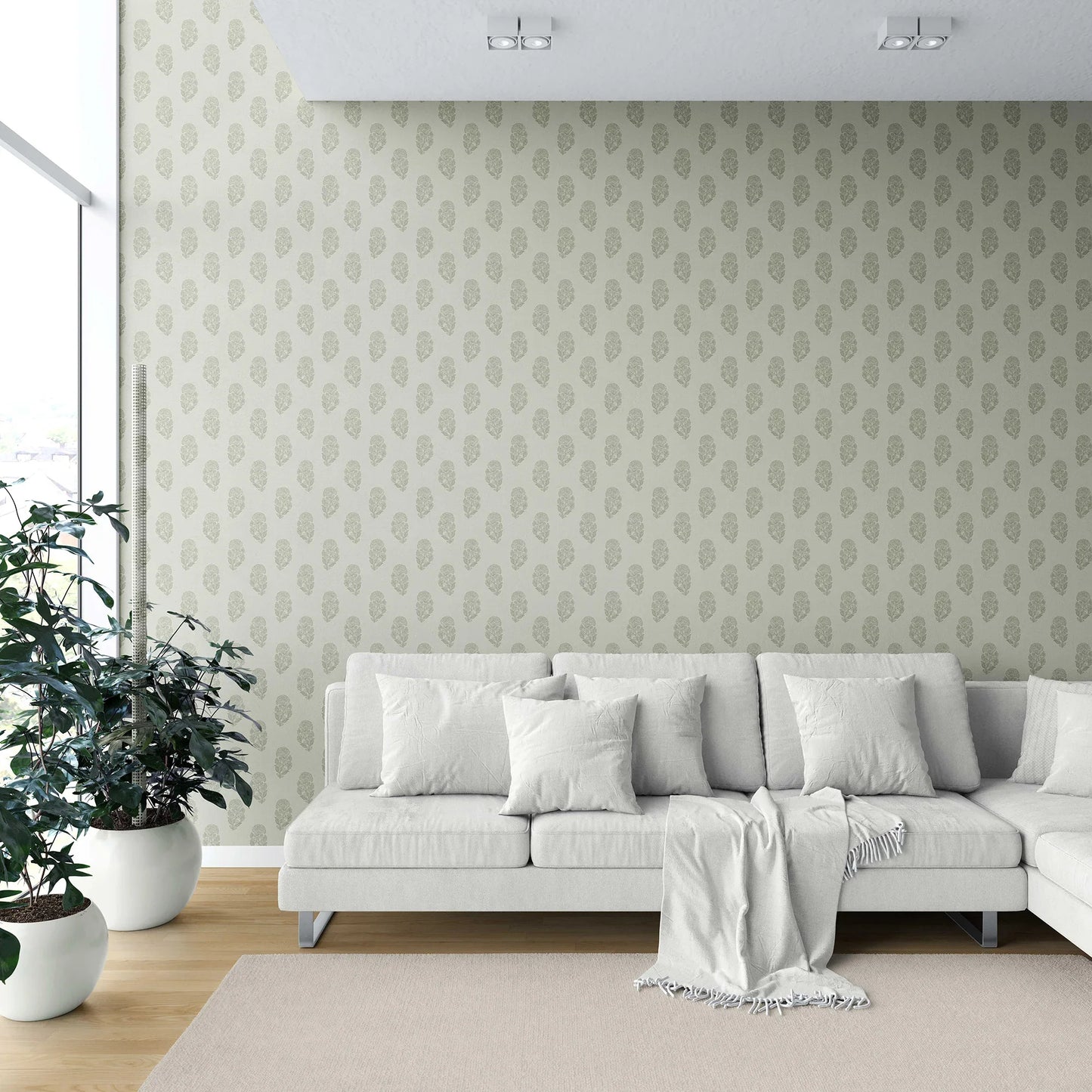 Paisley Grove Wallpaper - Olive Dune