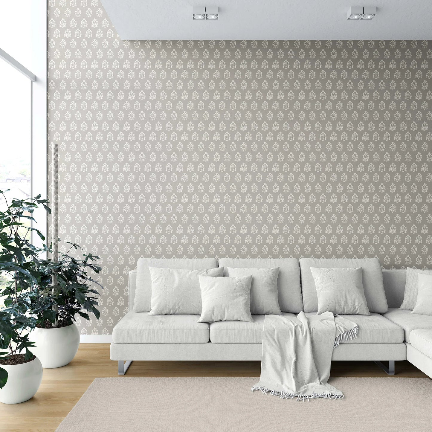 Verdant Boughs Wallpaper - Stone Fawn