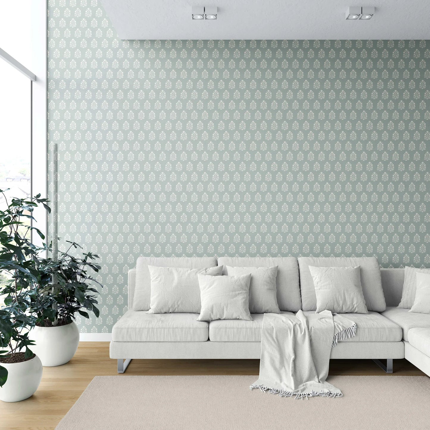Verdant Boughs Wallpaper - Misty Fjord