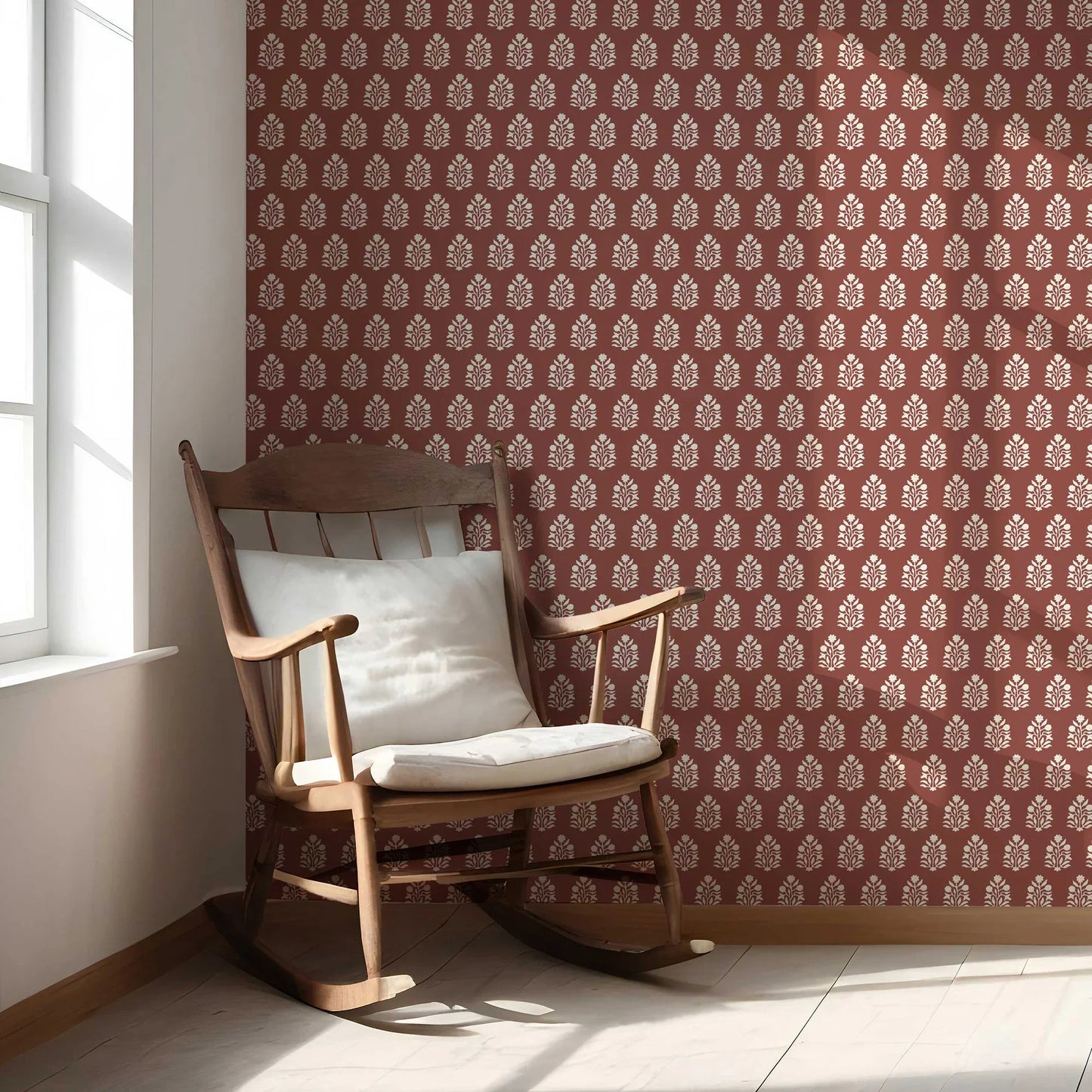 Verdant Boughs Wallpaper - Russet Bloom