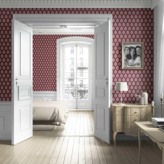 Verdant Boughs Wallpaper - Wine Blossom