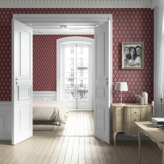 Verdant Boughs Wallpaper - Maroon Grove