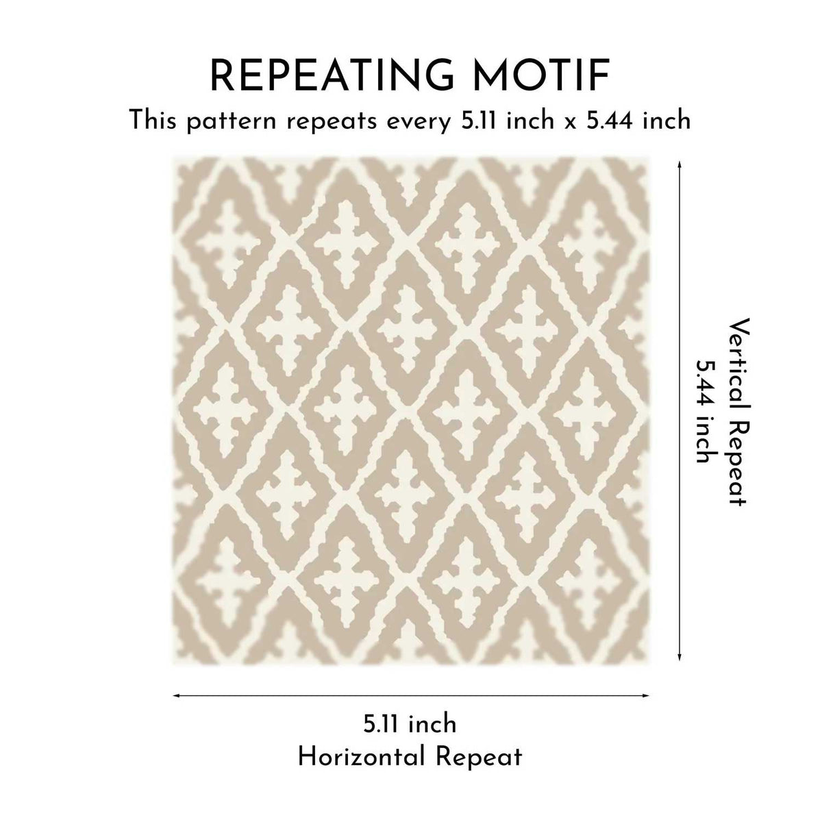Mughal Grid Wallpaper - Taupe Tapestry