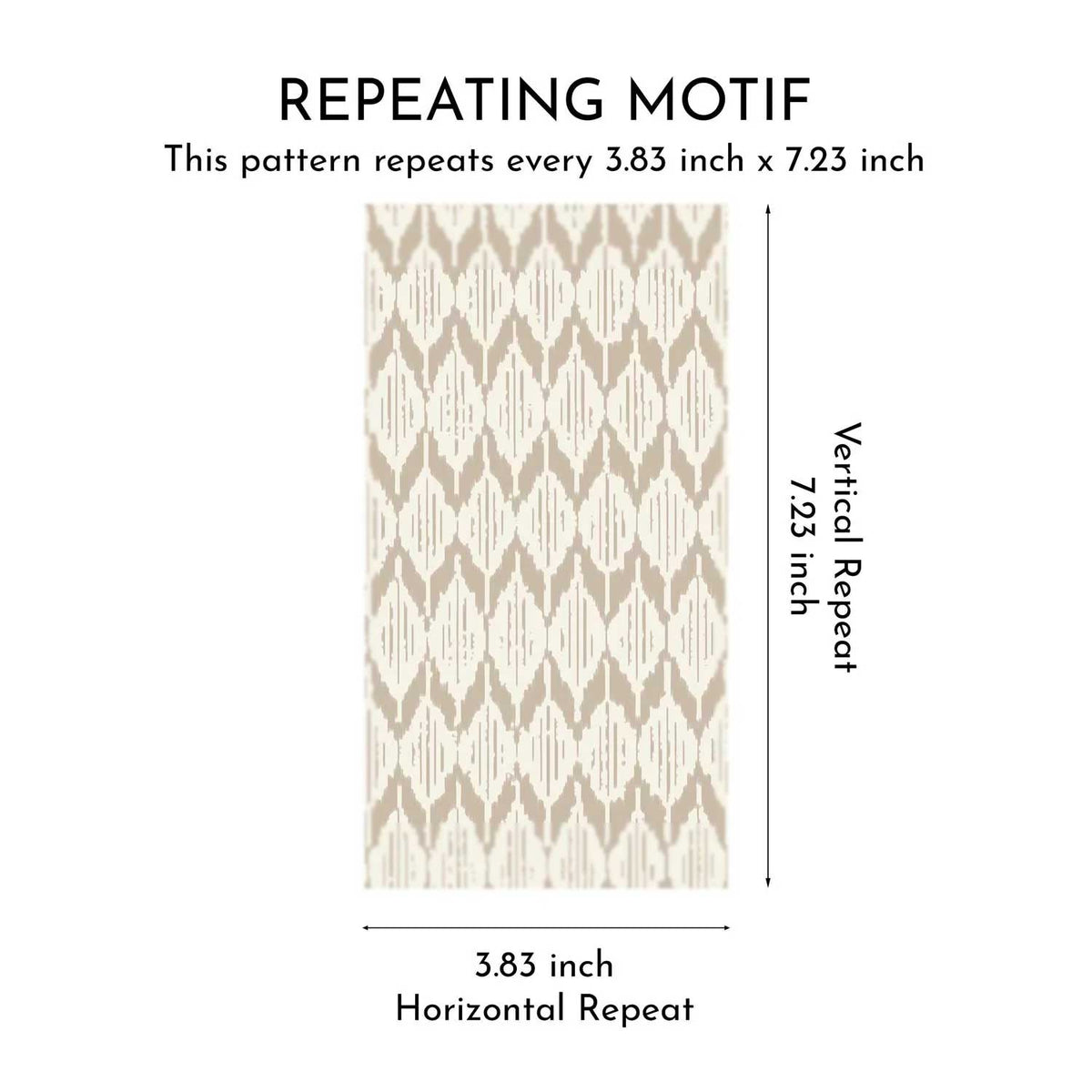Ikat Reverie Wallpaper - Apricot Cream
