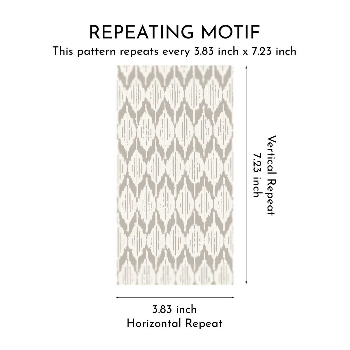 Ikat Reverie Wallpaper - Driftwood Grey