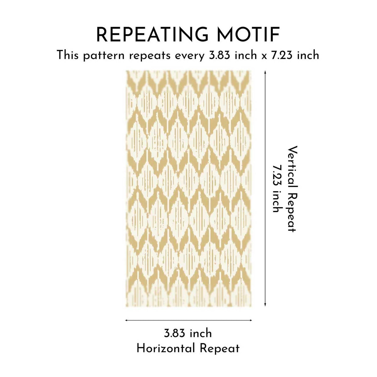 Ikat Reverie Wallpaper - Golden Husk