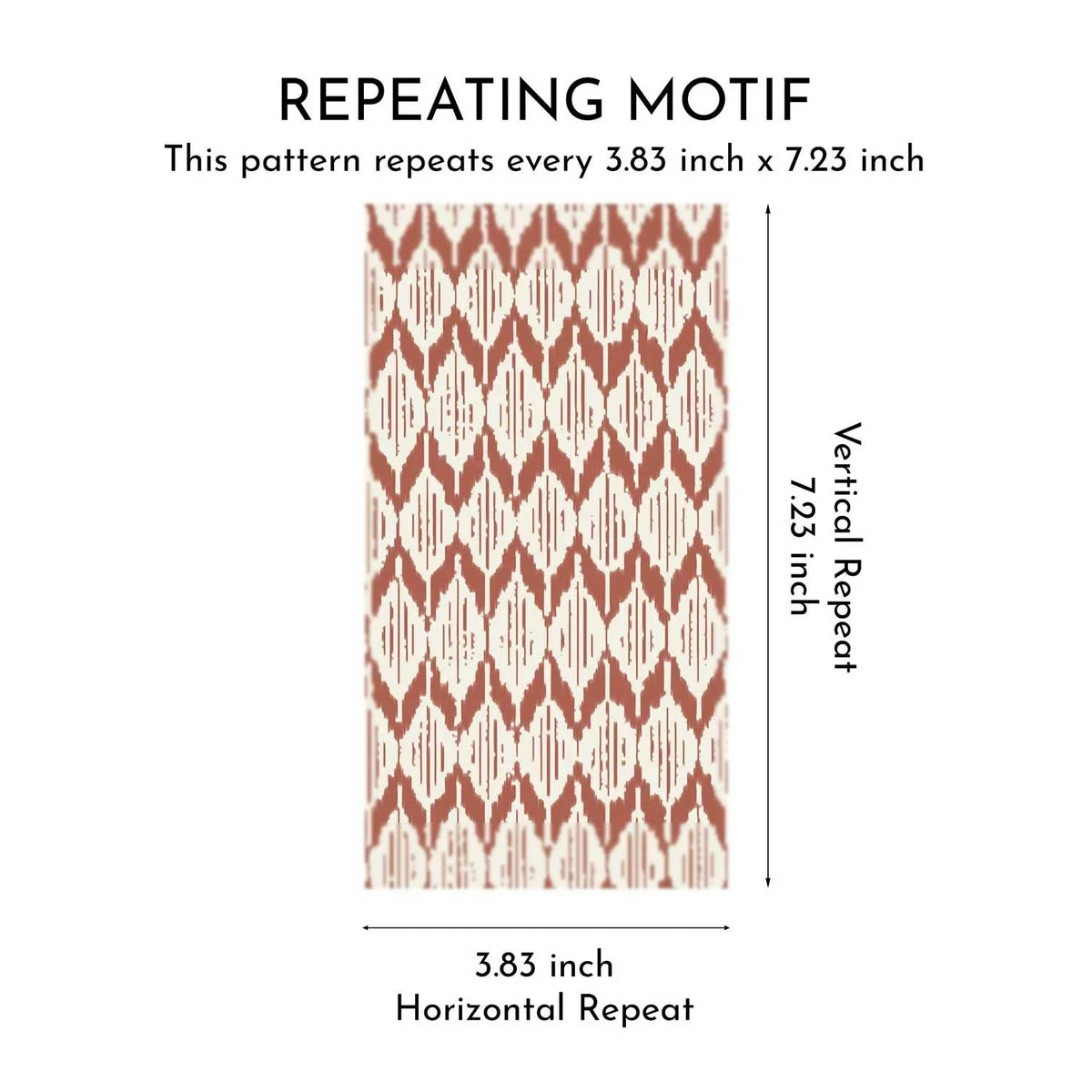 Ikat Reverie Wallpaper - Terracotta Veil