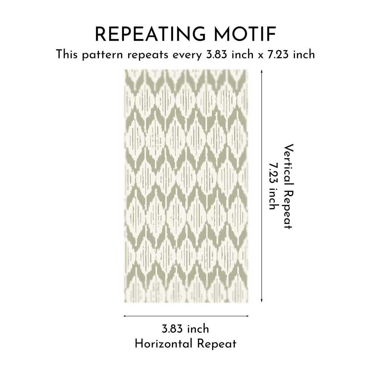 Ikat Reverie Wallpaper - Mossed Ivory