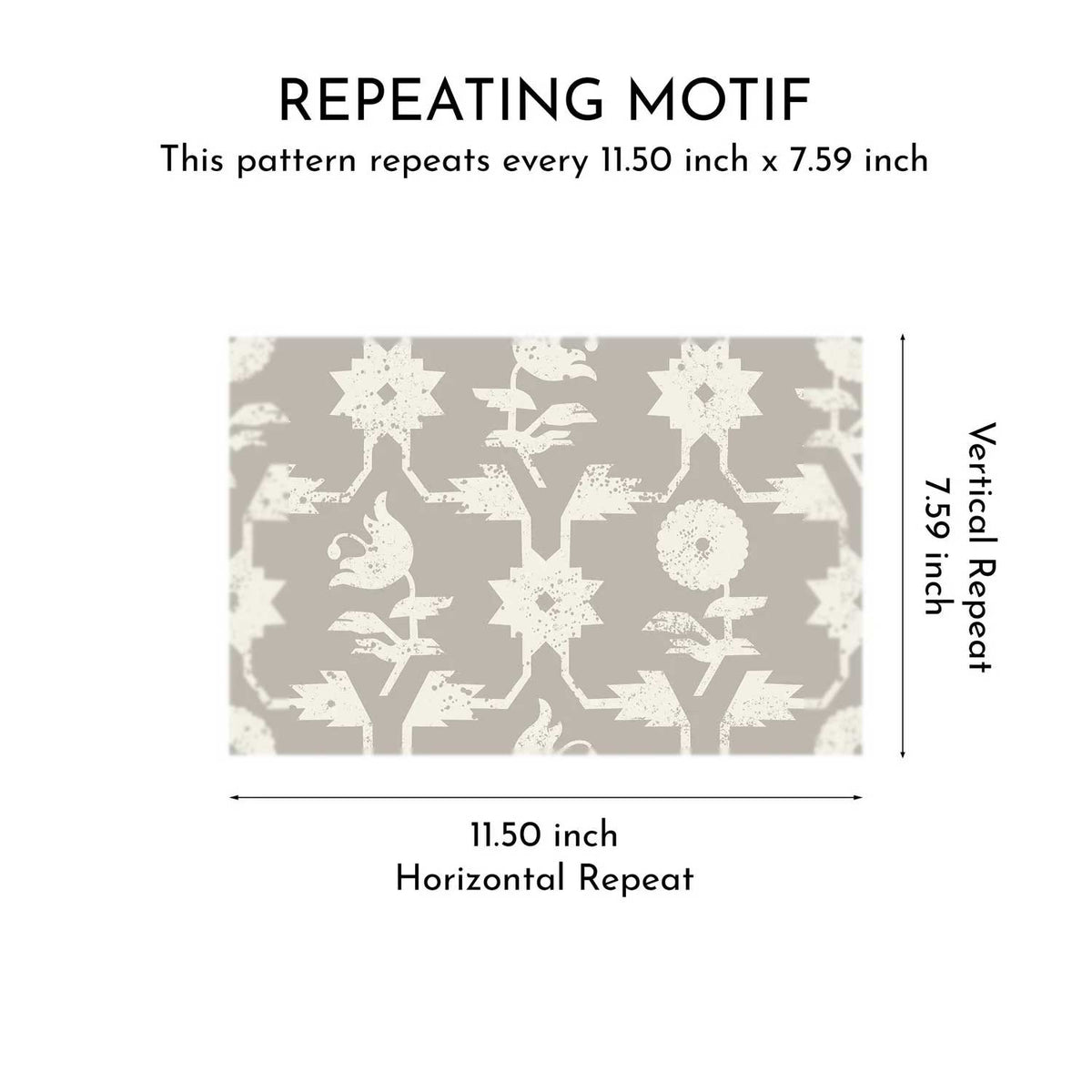 Wild Bloom Wallpaper - Smoky Taupe