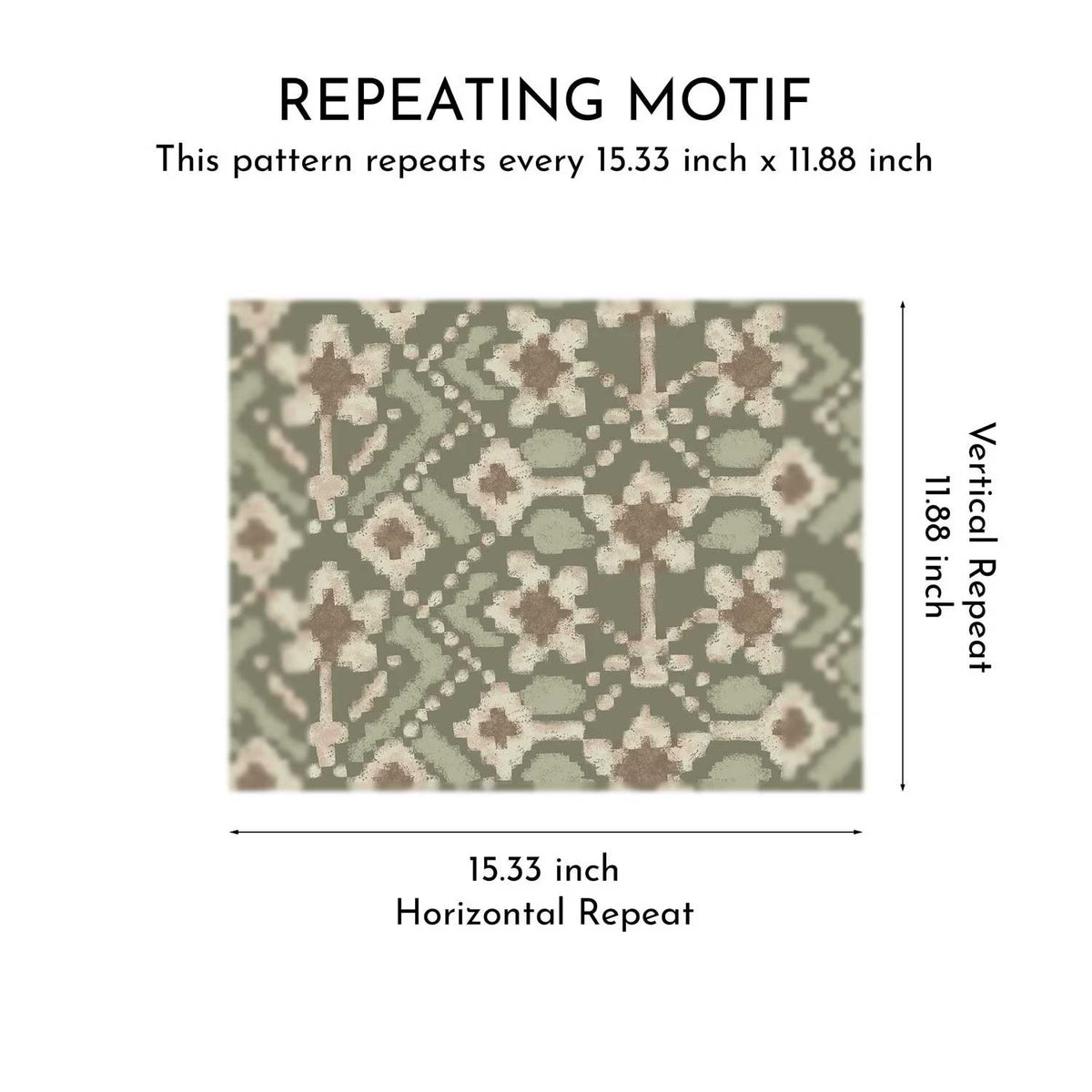 Ikat Bloom Wallpaper - Earthen Veil