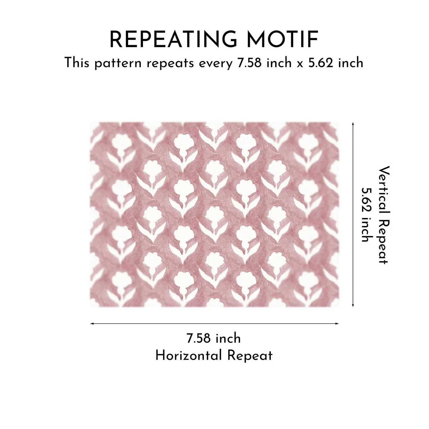 Meadow Crest Wallpaper - Rose Blush