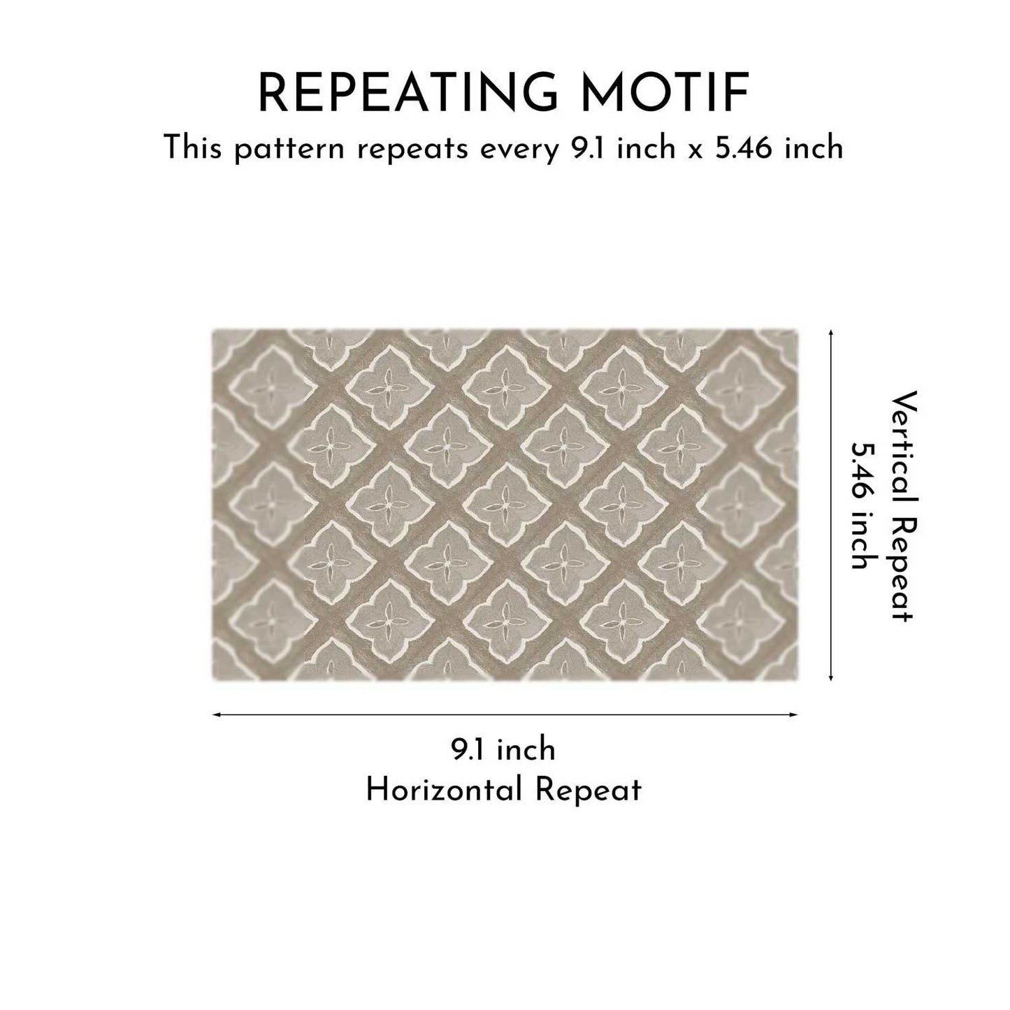 Petal Trellis Wallpaper - Sand Taupe