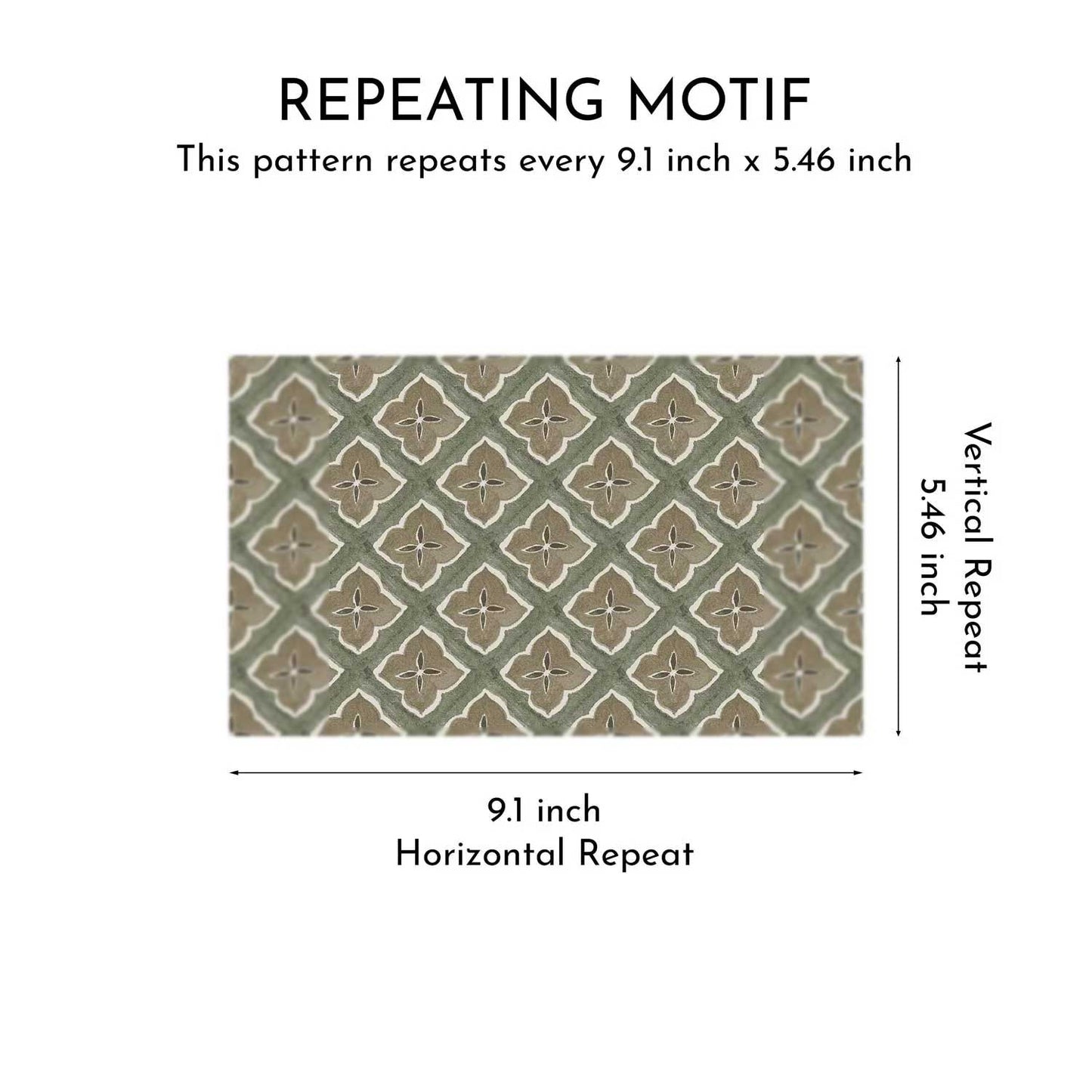Petal Trellis Wallpaper - Sage Taupe