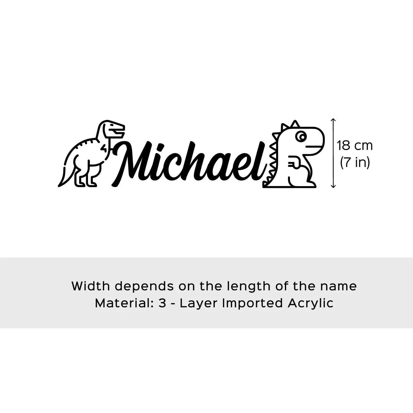 3 Layer Name Plaque - Fairyland Floral