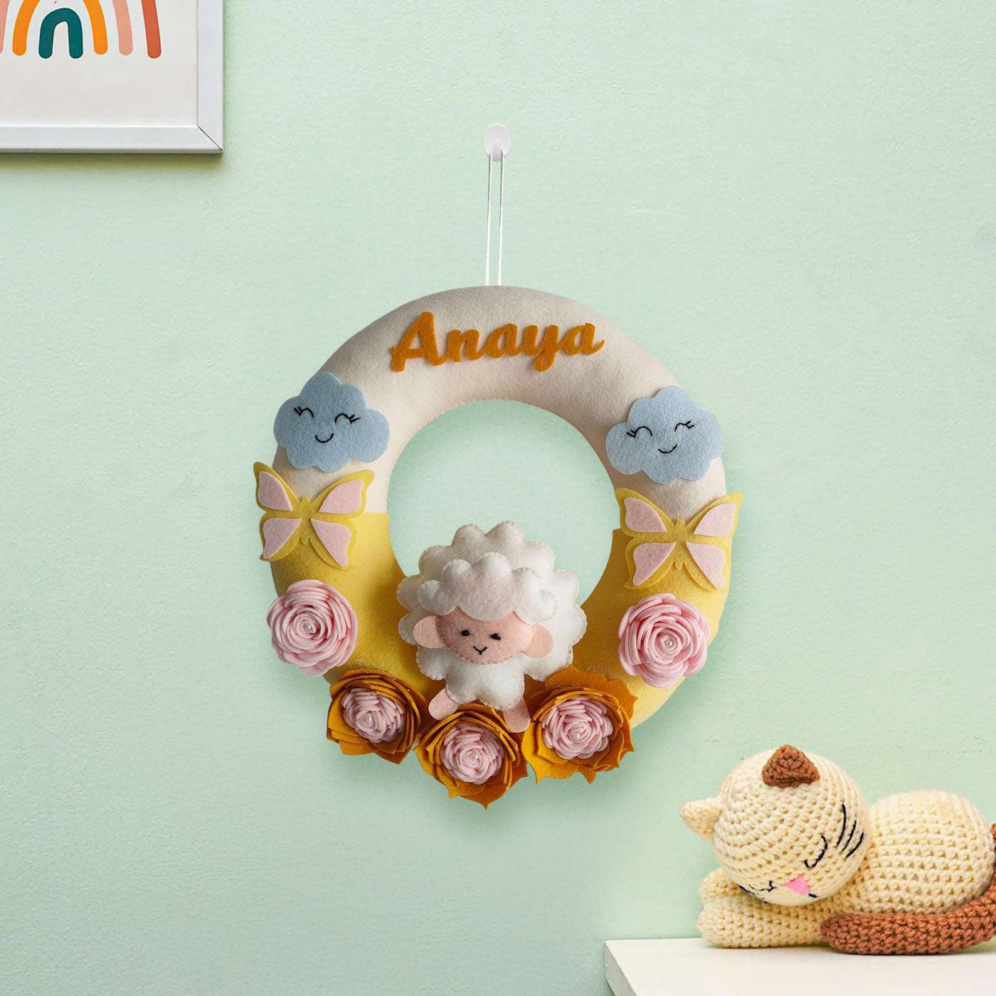 Sheepish Charm Name Hanging