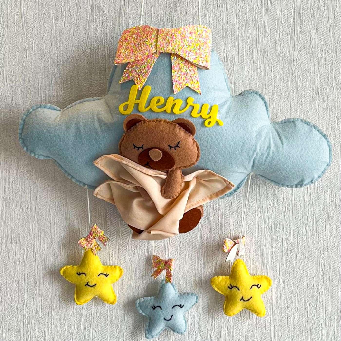 Bear Hugs Blanket Name Hanging