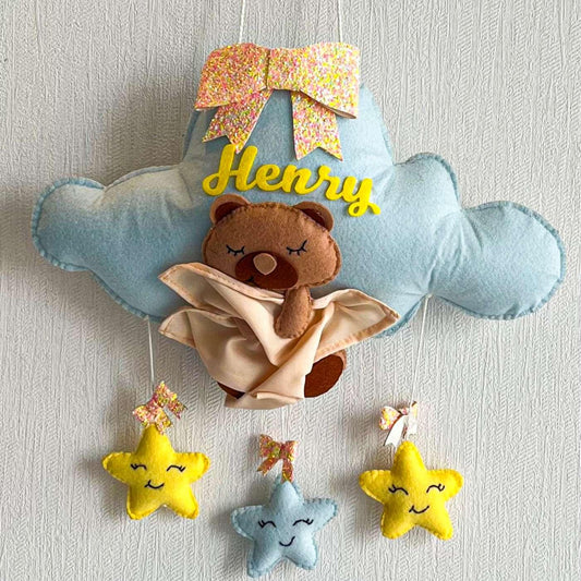 Bear Hugs Blanket Name Hanging