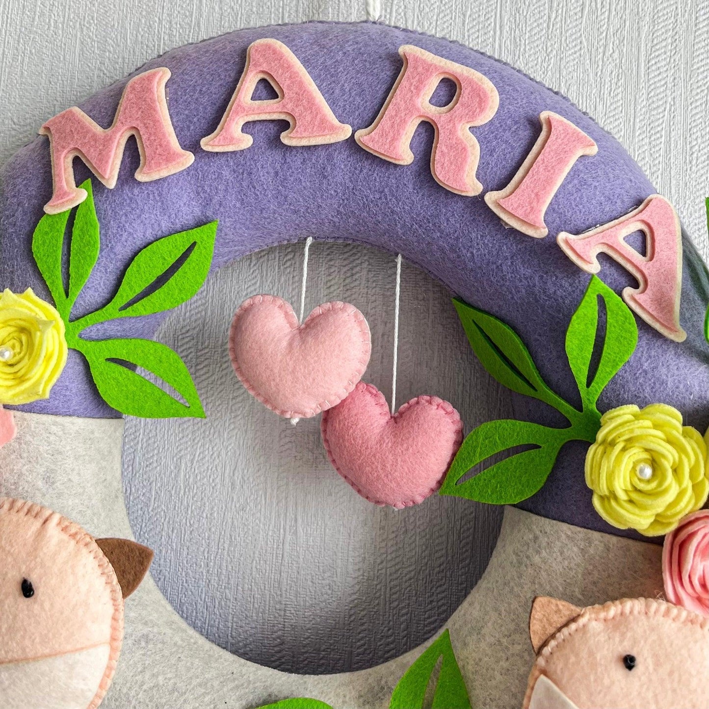 Tweets & Blooms Name Hanging