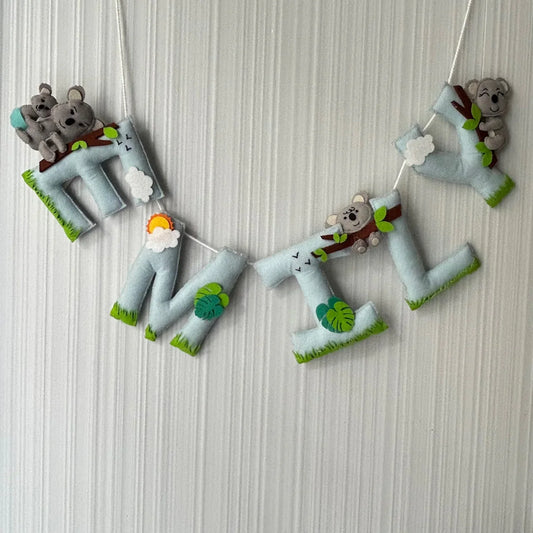 Cuddly Koala Name Bunting/Garland