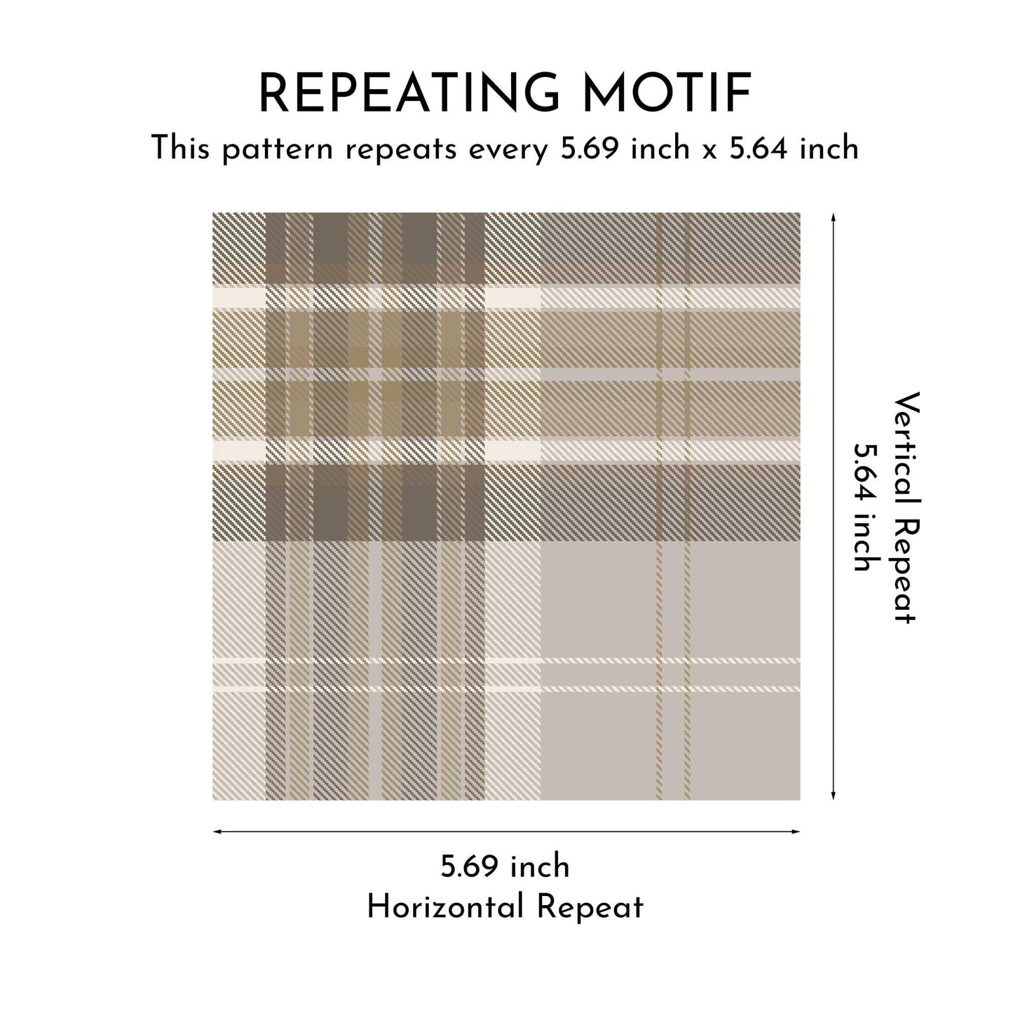 Langford Grid Wallpaper - Hearthstone Beige