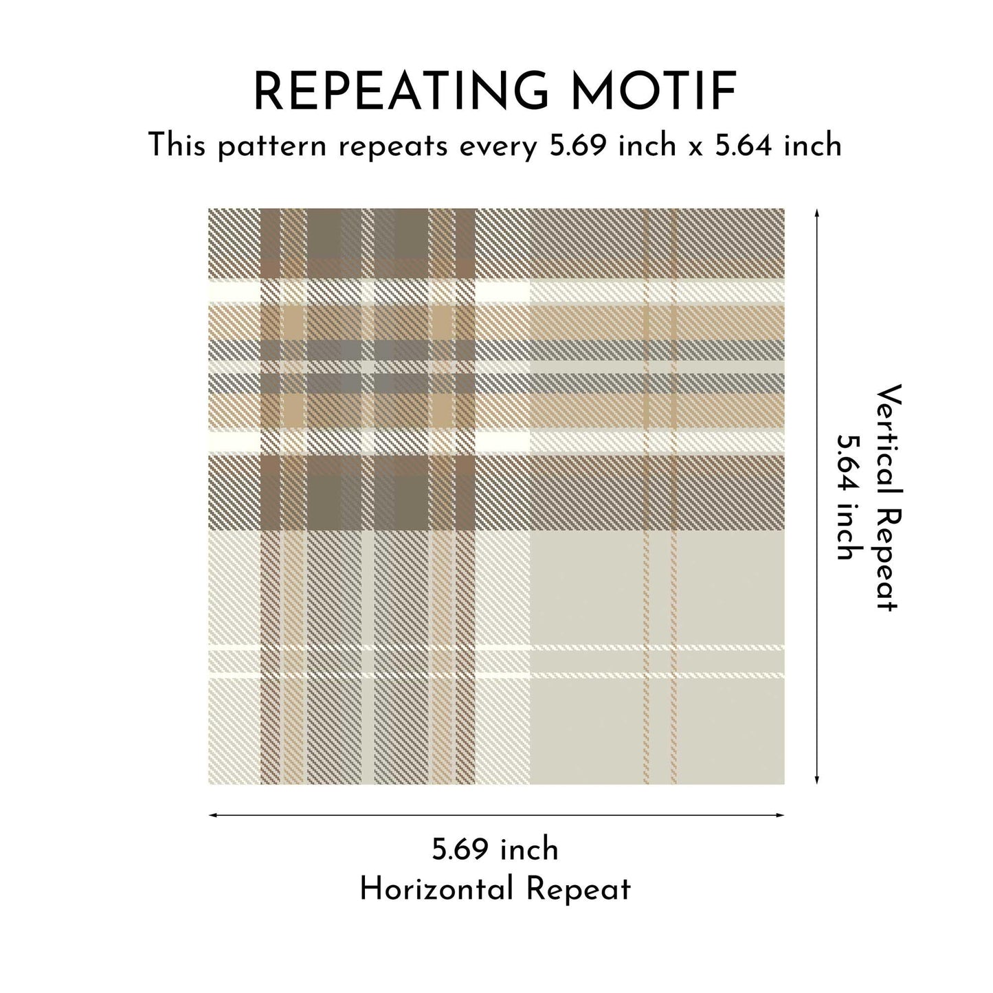 Langford Grid Wallpaper - Linen Taupe