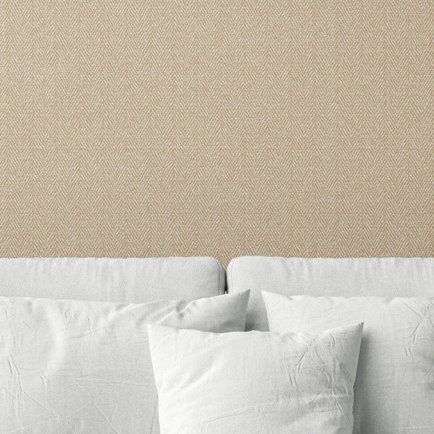 Herringford Linen Wallpaper - Chalked Ivory