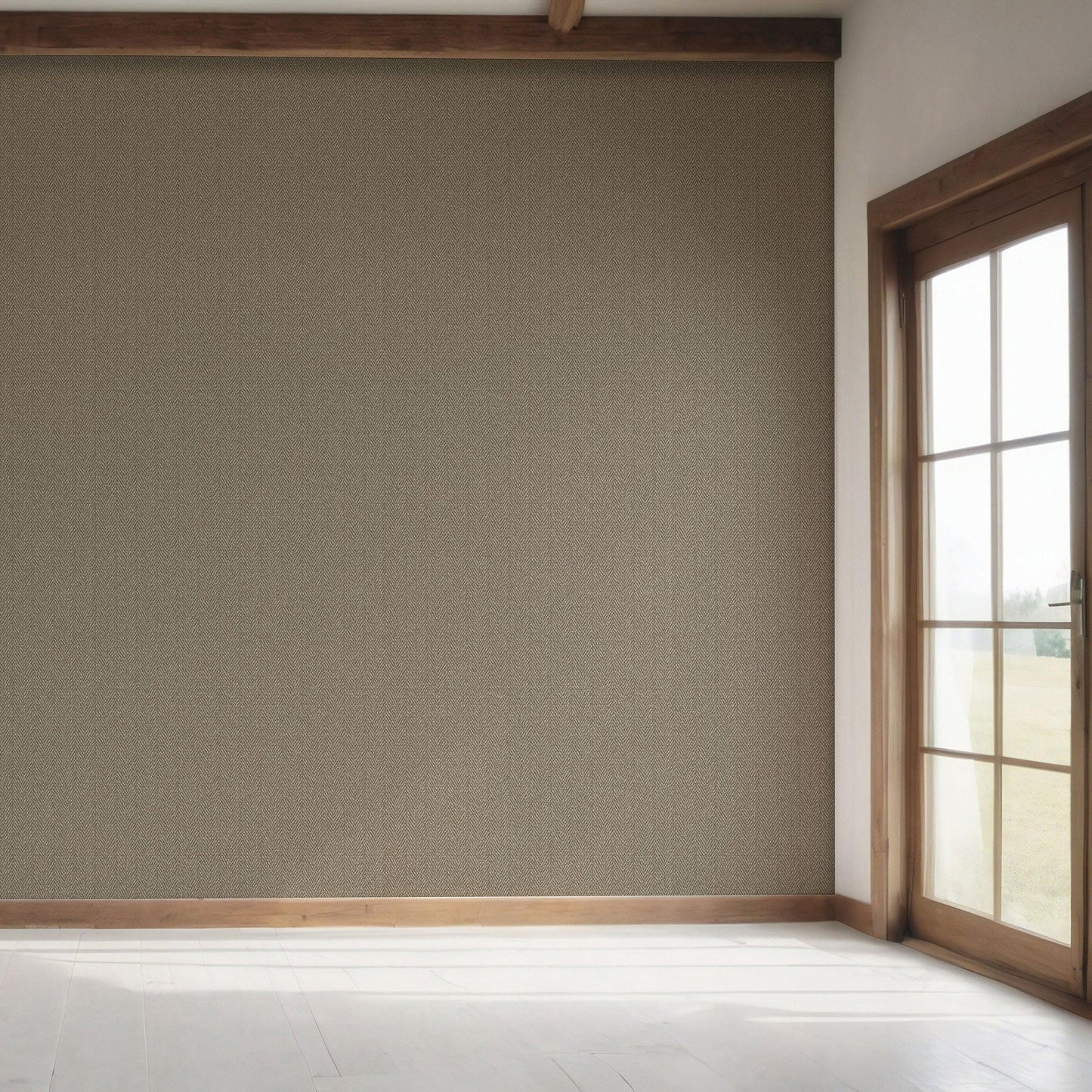Herringford Linen Wallpaper - Soft Ash