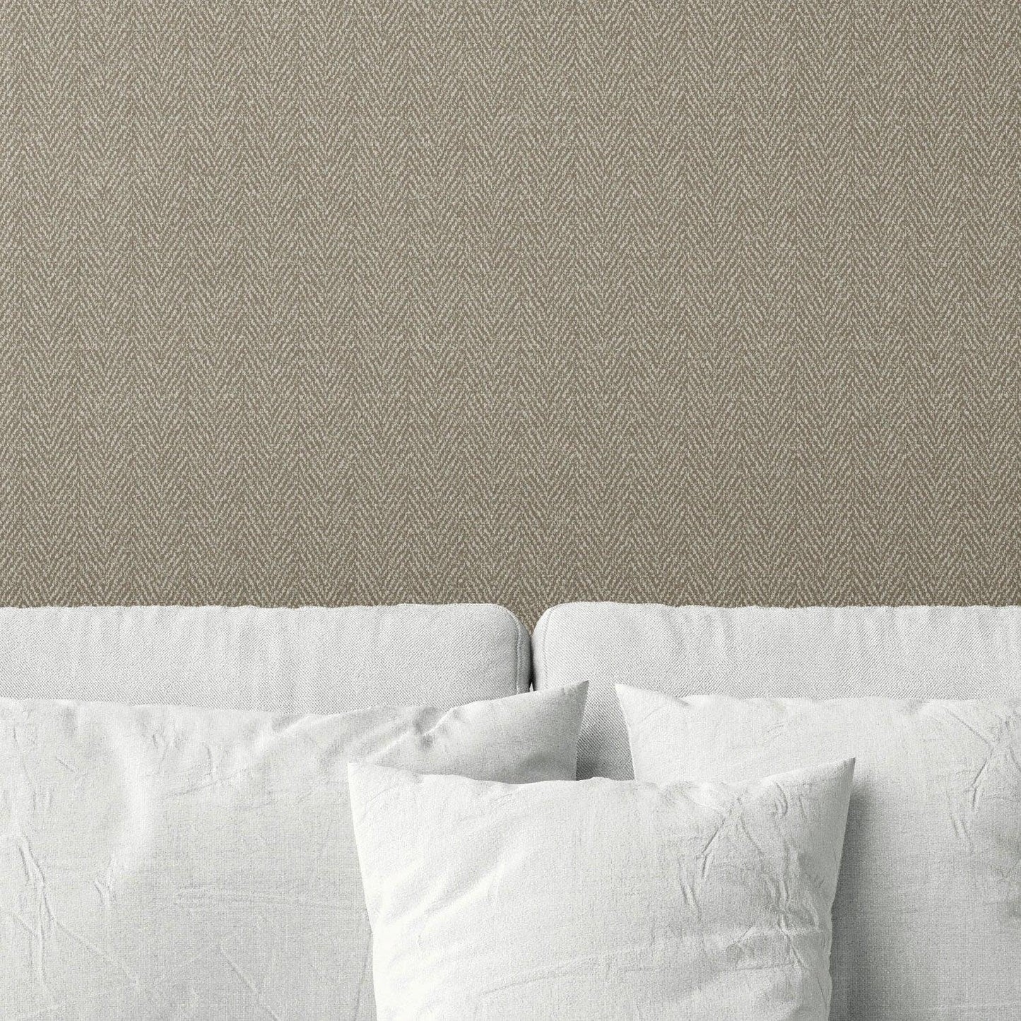 Herringford Linen Wallpaper - Soft Ash