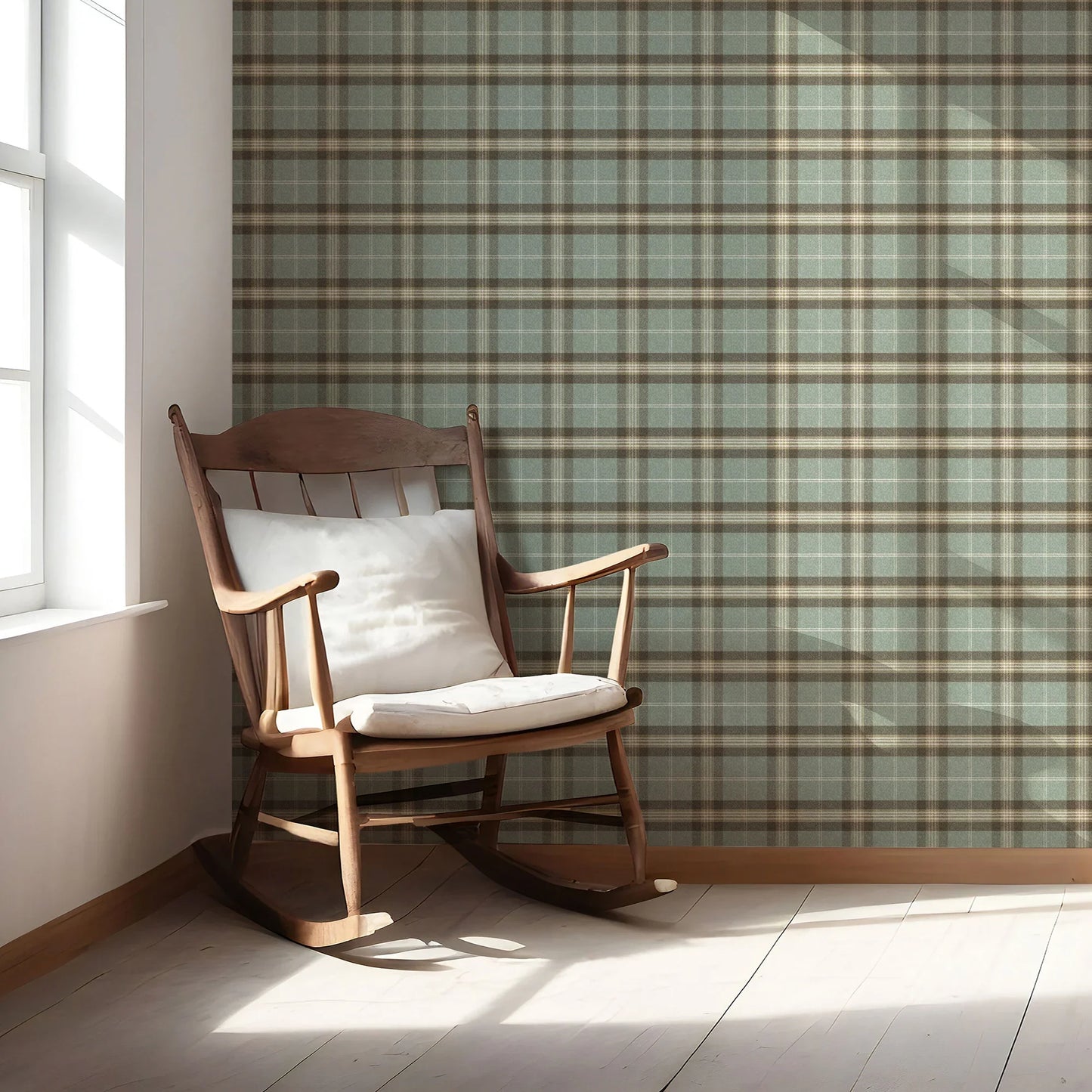 Rosewell Tartan Wallpaper - Sagewood Glen