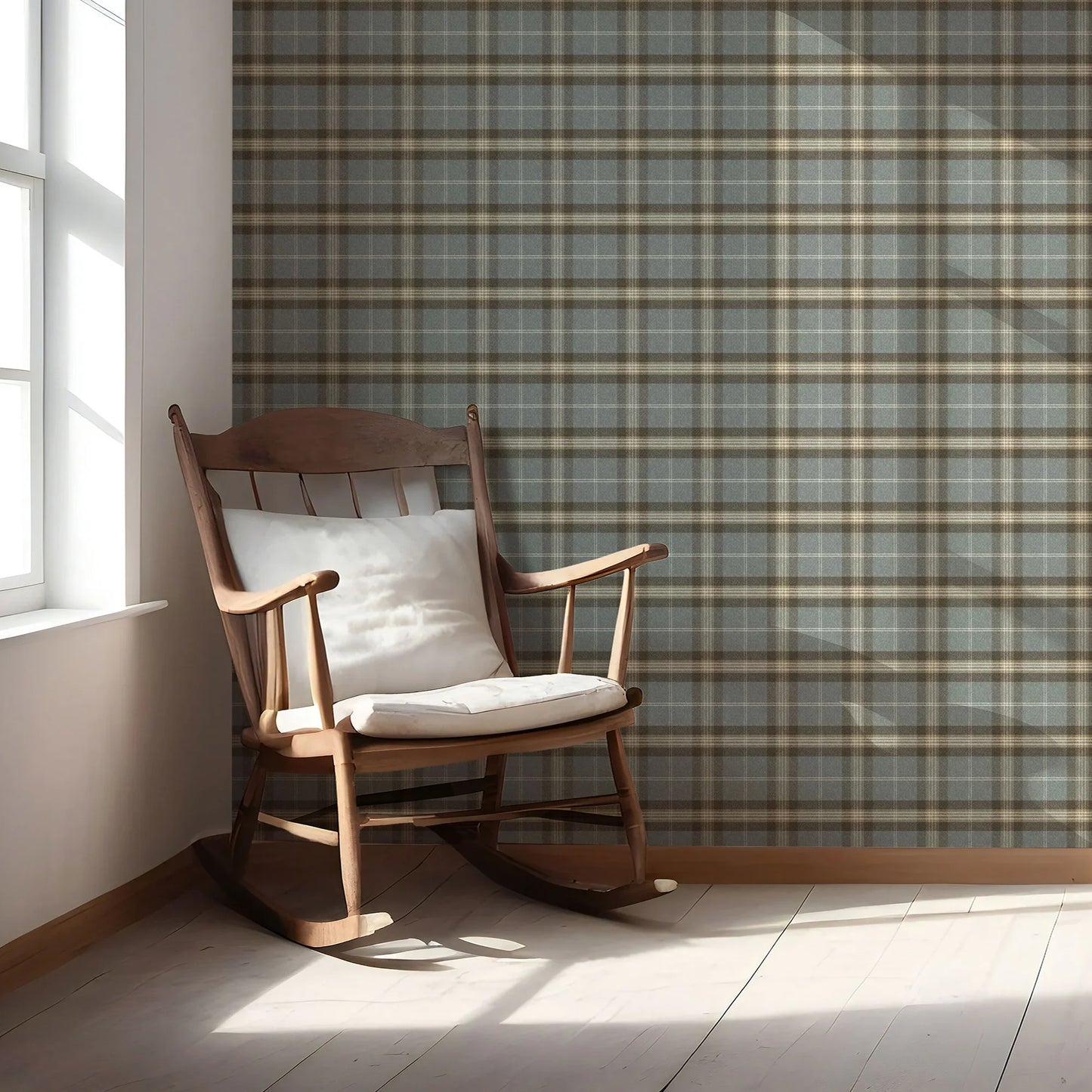 Rosewell Tartan Wallpaper - Meadow Drift