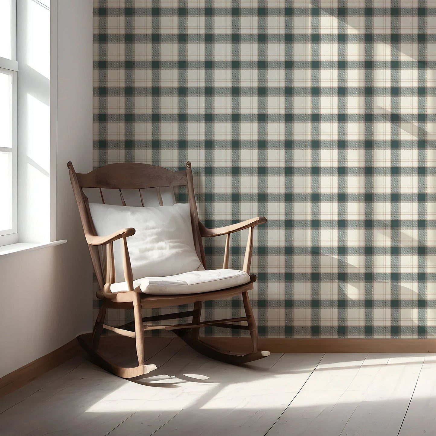 Hawthorne Plaid Wallpaper - Fernwick Moor