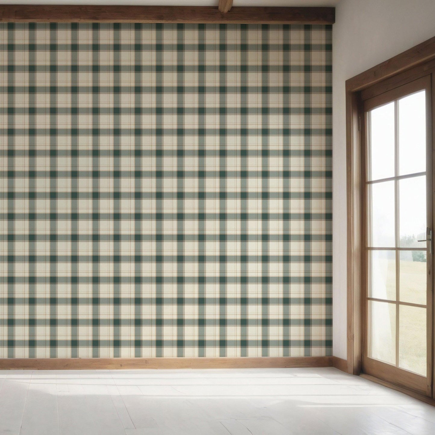 Hawthorne Plaid Wallpaper - Fernwick Moor