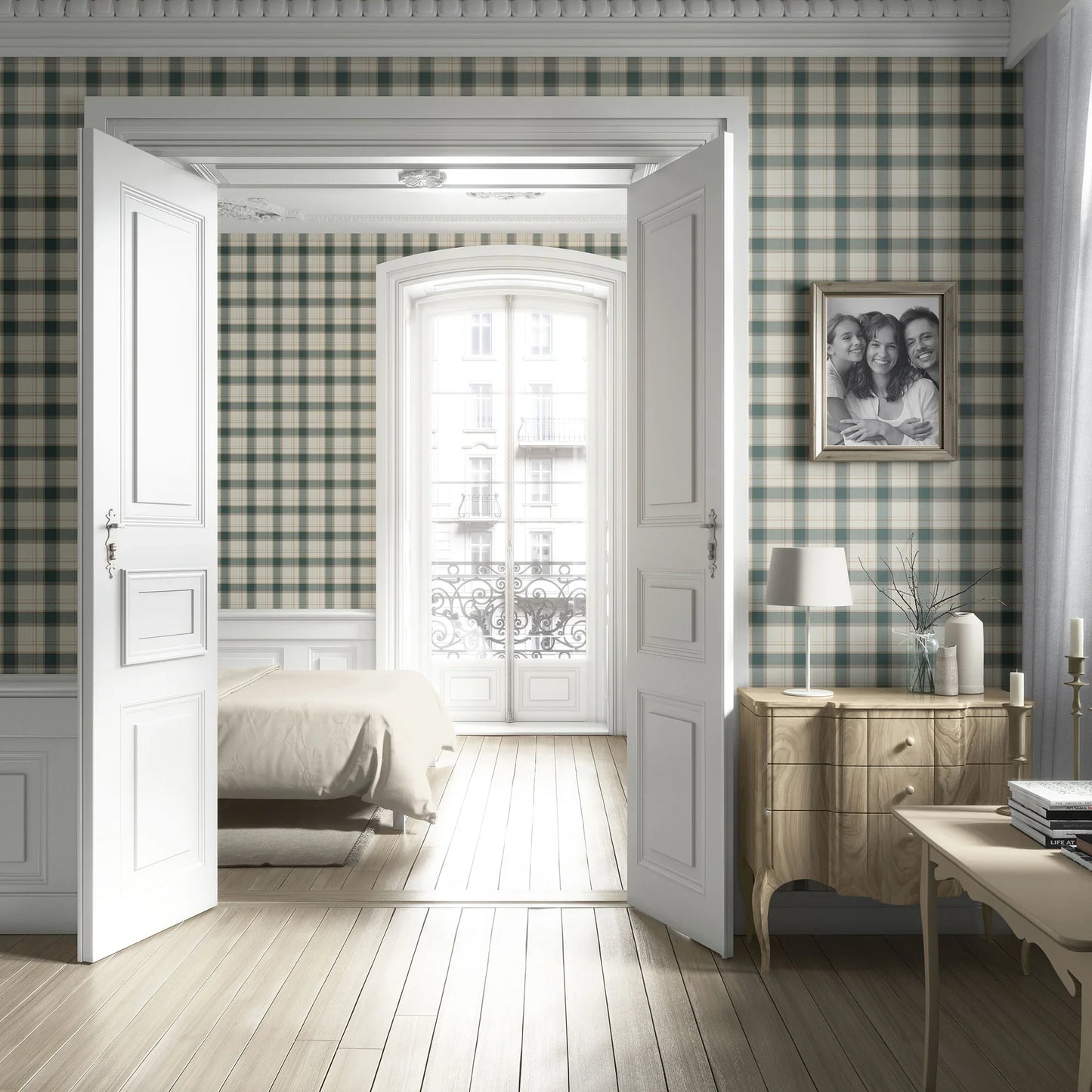 Hawthorne Plaid Wallpaper - Fernwick Moor