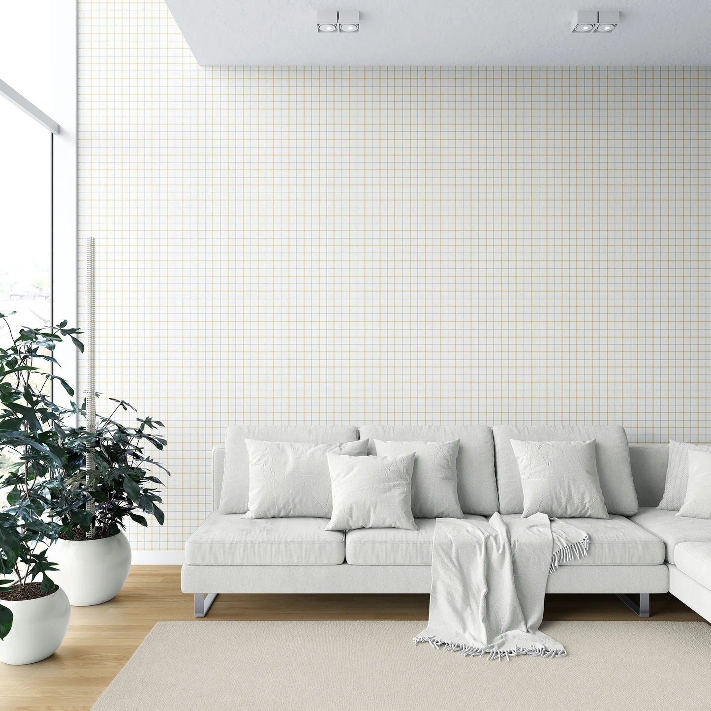 Ashford Ledger Wallpaper - Gilt Index