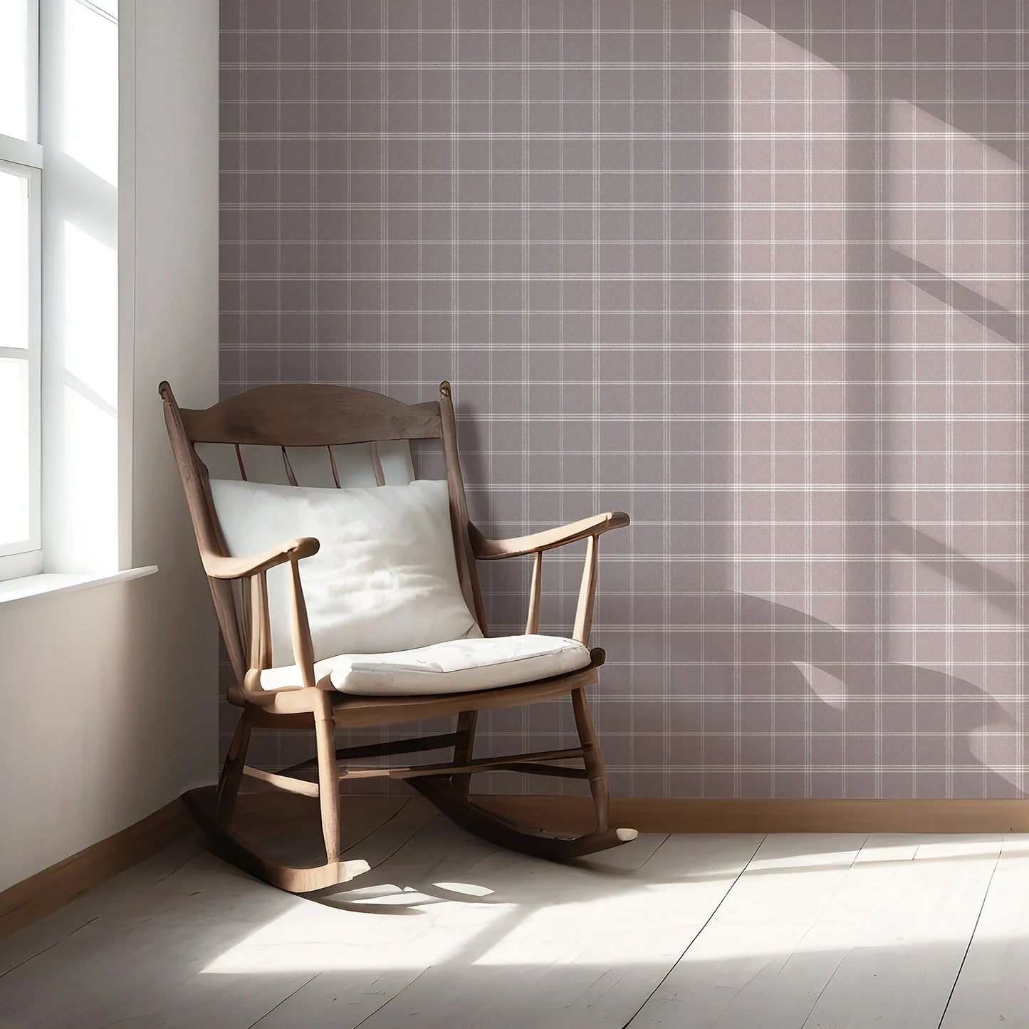 Wycliffe Register Wallpaper - Dusty Mauve