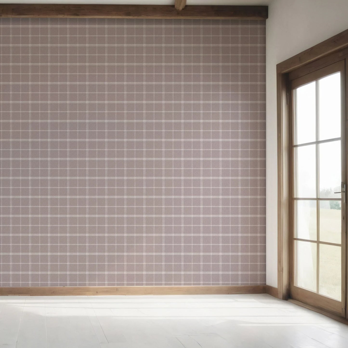 Wycliffe Register Wallpaper - Dusty Mauve